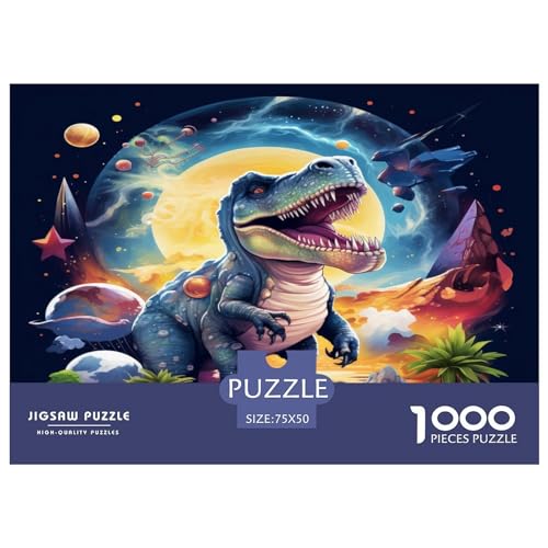Tyrannosaurus Rex-Puzzle, 1000 Teile, Puzzle für Erwachsene, Intellektuelles Spiel, Puzzle-Spielzeug für Erwachsene und Kinder, 1000 Teile (75 x 50 cm) von AAHARYA