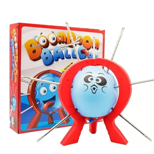 Balloon Blast Partyspiel Set, Familienspaß Tischspiel mit 10 Luftballons, 9 Stäbchen, Würfel, Ständer, roter Rahmen Balloon Blast Partyspiel Set, Familienspaß Tischspiel mit 10 Luftballons, 9 Stäbchen, Würfel, Ständer, roter Rahmen von AALFA