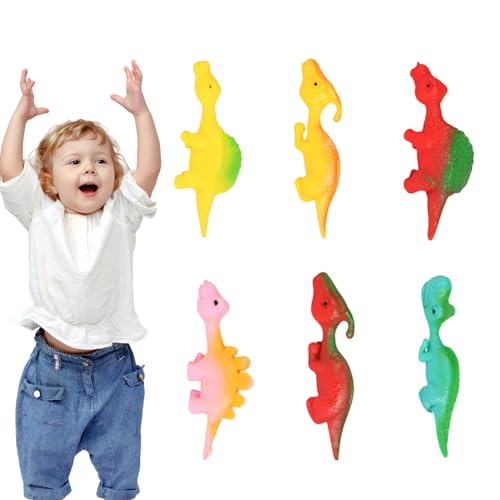 Katapult startender Dinosaurier | Fingerspielzeug in Dinosaurierform | Dehnbares Spielzeug für Flugspiele und Partygeschenke, Spielzeug zum Stressabbau für Kinder, Jugendliche und Erwachsene Aallyn von AALLYN