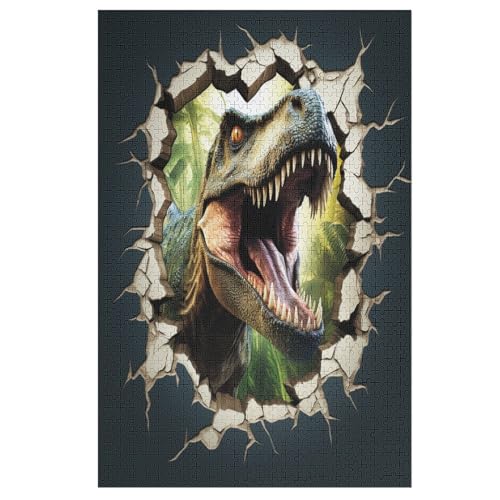 1000 Teile Puzzle Für Jungen Und Mädchen, Standard-Puzzles, Dinosaurier -Puzzles, Familienspiele, （78×53cm） von AAPZY