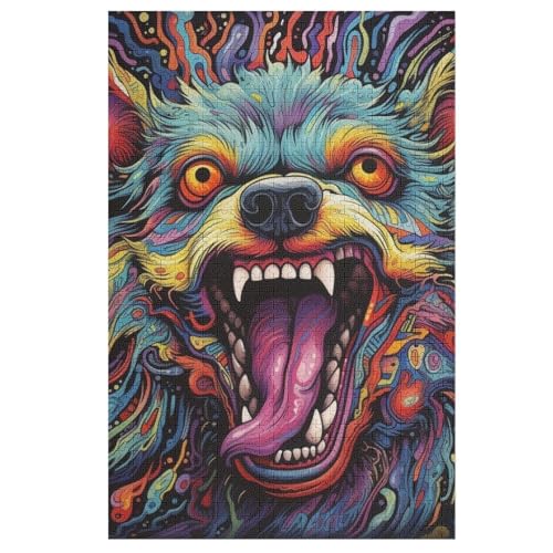 1000 Teile Puzzle Für Jungen Und Mädchen, Standard-Puzzles, Hyäne -Puzzles, Familienspiele, （78×53cm） von AAPZY