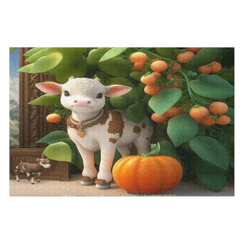 1000 Teile Puzzle Für Jungen Und Mädchen, Standard-Puzzles, Milchkuh -Puzzles, Familienspiele, （75×50cm） von AAPZY