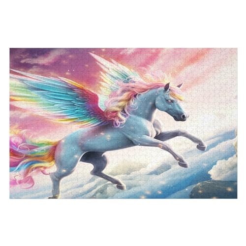 1000 Teile Puzzle Für Jungen Und Mädchen, Standard-Puzzles, Pferd -Puzzles, Familienspiele, （75×50cm） von AAPZY