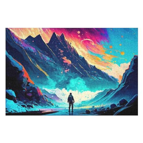 1000 Teile Puzzles Für Erwachsene, magische Höhen Puzzle, Holzpuzzle - Familienpuzzle Verringerter Druck Schwieriges Puzzle Unmögliche Puzzle Für Erwachsene 12+ Kinder （75×50cm） von AAPZY