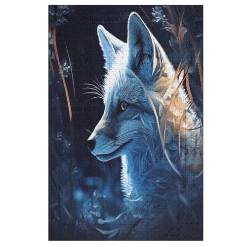 1000-teiliges Puzzle Für Erwachsene, Fuchs -Puzzle, Dekompressionsspiel, Spielzeugpuzzles, Geburtstagsgeschenke （78×53cm） von AAPZY