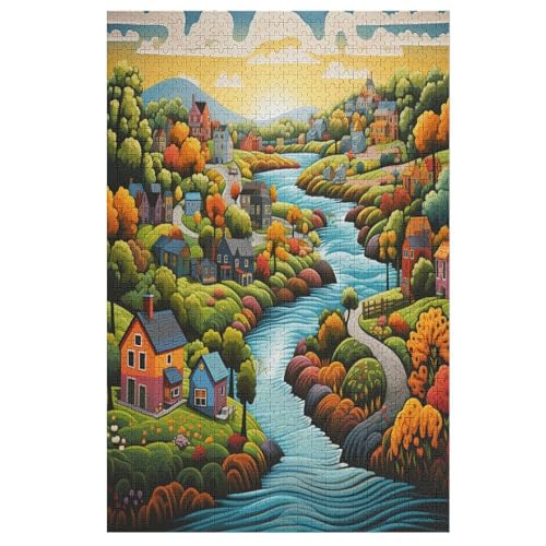 1000-teiliges Puzzle Für Erwachsene, Paradies -Puzzle, Dekompressionsspiel, Spielzeugpuzzles, Geburtstagsgeschenke （78×53cm） von AAPZY