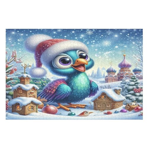 1000-teiliges Puzzle Für Erwachsene, Tier Pfau -Puzzle, Dekompressionsspiel, Spielzeugpuzzles, Geburtstagsgeschenke （75×50cm） von AAPZY