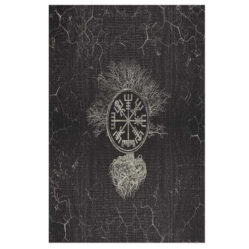 1000-teiliges Puzzles, Wikinger Mythos -Puzzle Für Erwachsene Kinder,Holzbrettpuzzle,Erwachsenenpuzzles,Geschenke 78×53cm von AAPZY