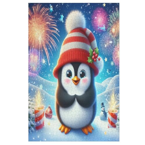 Animal Pinguin – Puzzle 1000 Teile, Holzpuzzle, Herausforderndes Geschicklichkeitsspiel Für Die Ganze Familie, Kinder Erwachsenenpuzzle Ab 12 Jahren （78×53cm） von AAPZY