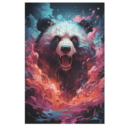 Bär-Puzzle Für Erwachsene, 1000-teilige Puzzles Für Teenager Und Kinder, Kreative Puzzles Für Die Familie, Herausfordernde Spiele, Spielzeug, Geschenke （78×53cm） von AAPZY