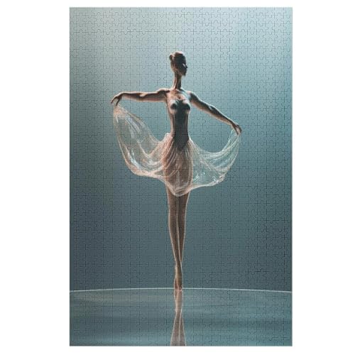 Ballett Puzzles 1000 Teile Erwachsener Kniffel Spaß Für Die Ganze Familie - 1000 Puzzleteilige Motive, Holzpuzzle Kinder Erwachsene, Impossible Puzzle Schwer （78×53cm） von AAPZY