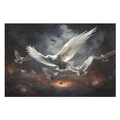 Birdie-Puzzle Für Erwachsene, 1000 Teile, Holzpuzzle, Kinderpuzzle, Dekompressionsspiel, Spielzeugpuzzle （75×50cm） von AAPZY