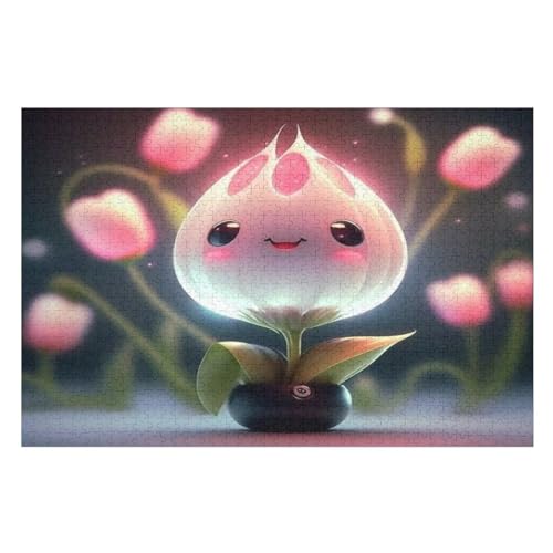 Blume 1000 Teile Premium-Puzzles Für Erwachsene Kinder- Holzpuzzles Spaß Und Lernspiele - Perfekte Puzzle-Geschenke （75×50cm） von AAPZY