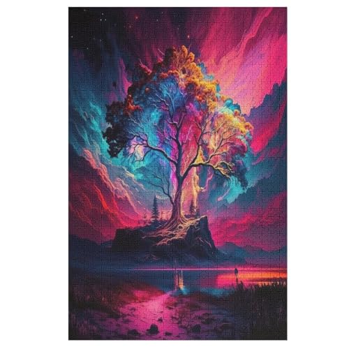 Bunter Musiker Holzpuzzle Erwachsene - 1000 Teiliges Jigsaw Knobelspiel - Puzzle Für Erwachsene & Kinder - Outdoor & Reisespielzeug - Geduldspiel （78×53cm） von AAPZY