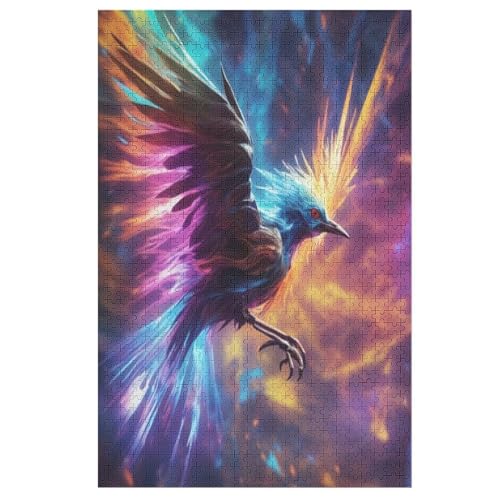 Bunter Vogel Puzzle 1000 Teile,Puzzles Für Erwachsene, Impossible Puzzle, Geschicklichkeitsspiel Für Die Ganze Familie, Puzzle Kinder,Holzpuzzle-Geschenk,Raumdekoration, （78×53cm） von AAPZY