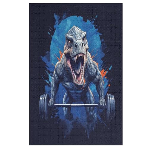 Dinosaurier Puzzles 1000 Teile Erwachsener Kniffel Spaß Für Die Ganze Familie - 1000 Puzzleteilige Motive, Holzpuzzle Kinder Erwachsene, Impossible Puzzle Schwer （78×53cm） von AAPZY