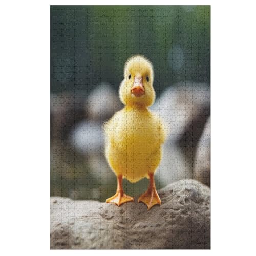 Ente Holzpuzzle 1000 Teile, Knobelspiele Für Erwachsene, Teenager, Puzzles Unmögliche - Kinder Puzzle Zimmer Deko （78×53cm） von AAPZY