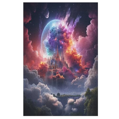 FAmeiseasy Landscape 1000 Teile Puzzle Für Erwachsene, Herausforderung Puzzles - Familienpuzzle Verringerter Druck Schwieriges Puzzle Rahmen Holzpuzzle Für Erwachsene Kinder 12+ （78×53cm） von AAPZY