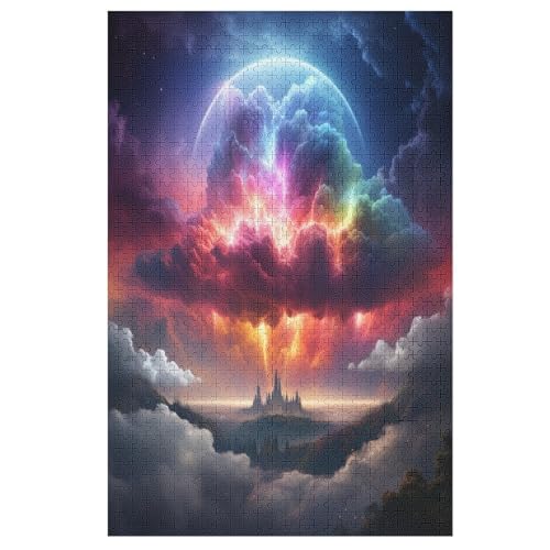 FAmeiseasy Landscape Holzpuzzle Erwachsene - 1000 Teiliges Jigsaw Knobelspiel - Puzzle Für Erwachsene & Kinder - Outdoor & Reisespielzeug - Geduldspiel （78×53cm） von AAPZY