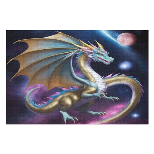Flugsaurier Puzzle 1000 Teile,Puzzles Für Erwachsene, Impossible Puzzle, Geschicklichkeitsspiel Für Die Ganze Familie, Puzzle Kinder,Holzpuzzle-Geschenk,Raumdekoration, （75×50cm） von AAPZY
