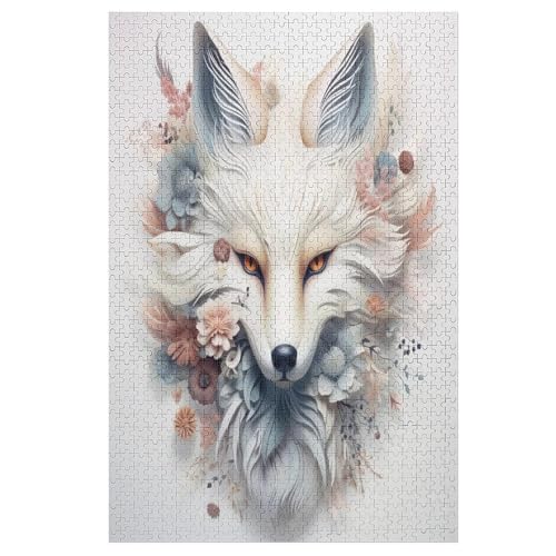 Fuchs Holzpuzzle 1000 Teile,Puzzles Für Erwachsene, Impossible Puzzle, Geschicklichkeitsspiel Für Die Ganze Familie,Home Dekoration Puzzle, Puzzle Kinder Legespiel （78×53cm） von AAPZY