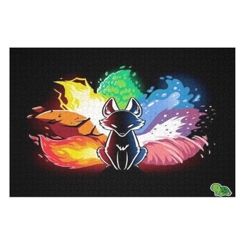 Fuchs – Puzzle 1000 Teile, Holzpuzzle, Herausforderndes Geschicklichkeitsspiel Für Die Ganze Familie, Kinder Erwachsenenpuzzle Ab 12 Jahren （75×50cm） von AAPZY