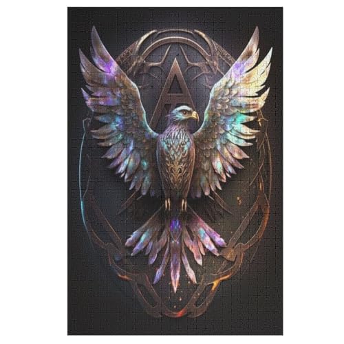 Holzpuzzle 1000 Teile, Adler Puzzles Erwachsene Und Kinder, Am Besten Für Die Familienspielsammlung - Puzzle （78×53cm） von AAPZY