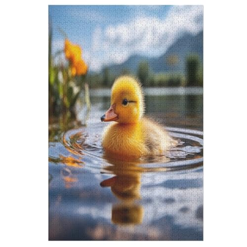 Holzpuzzle 1000 Teile, Ente Puzzles Erwachsene Und Kinder, Am Besten Für Die Familienspielsammlung - Puzzle （78×53cm） von AAPZY