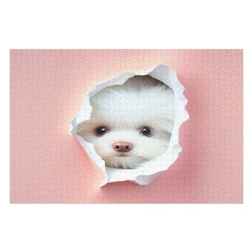 Katze Holzpuzzle 1000 Teile,Puzzles Für Erwachsene, Impossible Puzzle, Geschicklichkeitsspiel Für Die Ganze Familie,Home Dekoration Puzzle, Puzzle Kinder Legespiel （75×50cm） von AAPZY
