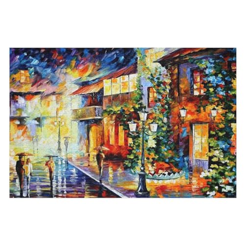 Landschaftszeichnung Puzzles 1000 Teile Erwachsener Kniffel Spaß Für Die Ganze Familie - 1000 Puzzleteilige Motive, Holzpuzzle Kinder Erwachsene, Impossible Puzzle Schwer （75×50cm） von AAPZY