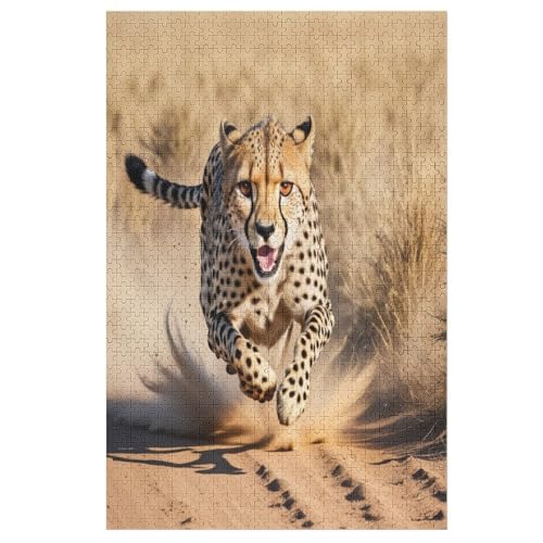 Leopard Puzzle 1000 Teile,Puzzles Für Erwachsene, Impossible Puzzle, Geschicklichkeitsspiel Für Die Ganze Familie, Puzzle Kinder,Holzpuzzle-Geschenk,Raumdekoration, （78×53cm） von AAPZY