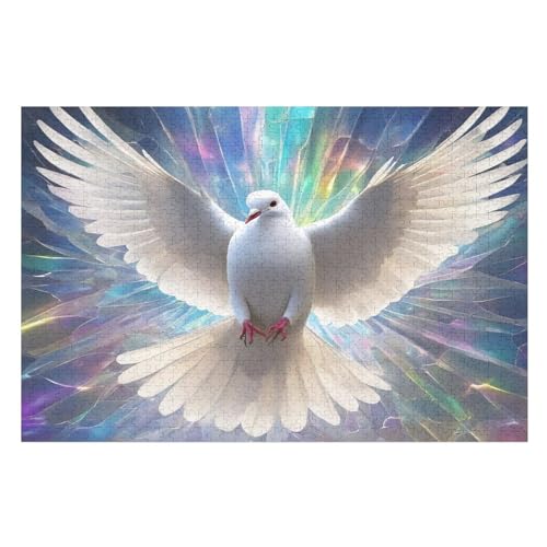Möwe Holzpuzzle 1000 Stück Puzzles Für Erwachsene Teenager Stress Abbauen Familien-Puzzlespiel Poster 1000-teiliges Puzzle Kinder Lernspiel Spielzeug Geschenk （75×50cm） von AAPZY