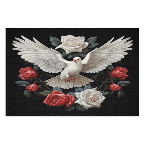 Möwe-Puzzlespiel Aus Holz, 1000 Puzzleteile, Kreatives Puzzle Für Teenager Und Erwachsene, Kreatives Spielzeug, Puzzles, （75×50cm） von AAPZY