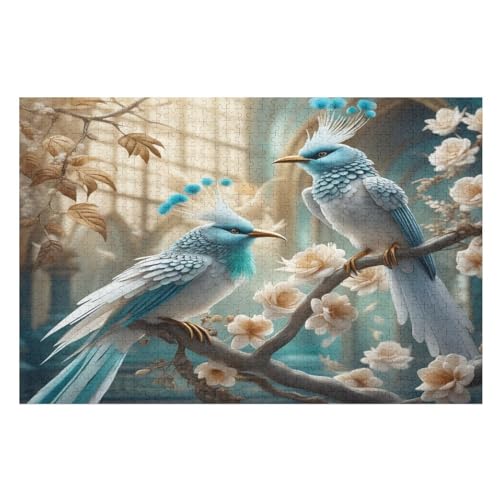 Papagei 1000 Teile Premium-Puzzles Für Erwachsene Kinder- Holzpuzzles Spaß Und Lernspiele - Perfekte Puzzle-Geschenke （75×50cm） von AAPZY