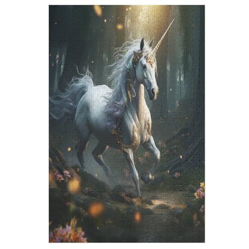 Pferd -Puzzle, 1000 Teile,Holzpuzzle Für Erwachsene Kinder, Lustiges Spielzeug, Denkspiel, Spielzeug, Bildungsspiel, Herausforderung, Pädagogisch, （78×53cm） von AAPZY