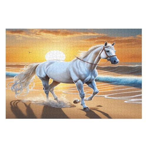 AAPZY Holzpuzzle, 1000-teiliges Puzzle, Puzzle für Erwachsene und Kinder, Lernspielzeug, 75x50cm, ab 12 Jahren von AAPZY