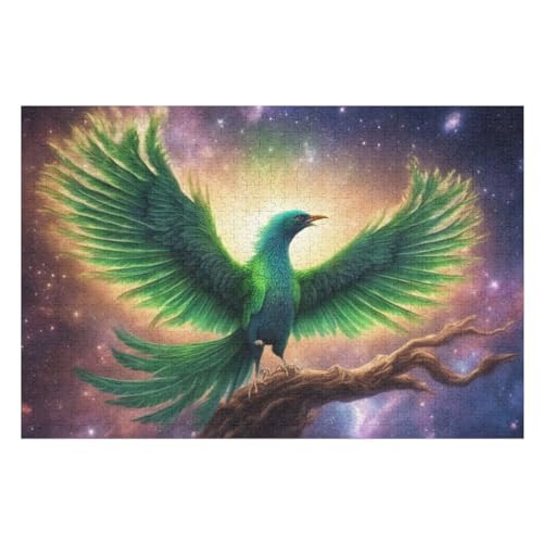 Phönix – Puzzle 1000 Teile, Holzpuzzle, Herausforderndes Geschicklichkeitsspiel Für Die Ganze Familie, Kinder Erwachsenenpuzzle Ab 12 Jahren （75×50cm） von AAPZY