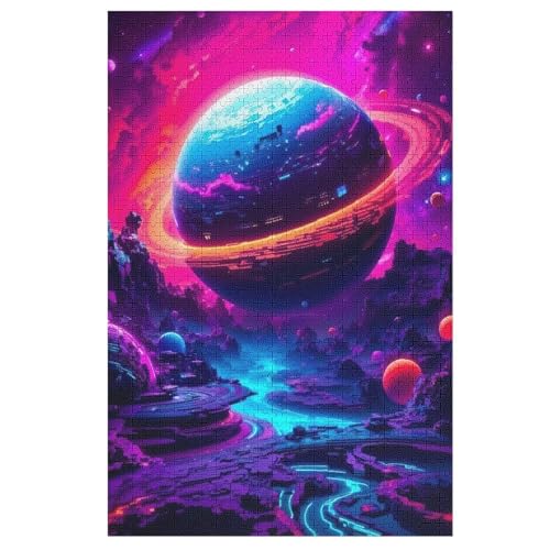 Pilz Starry Sky Puzzle Für Erwachsene 1000 Teile Premium 100% Recyceltes Brett Zum Lernen, Lernspielzeug, Familienspiele Kinder Holzpuzzle （78×53cm） von AAPZY