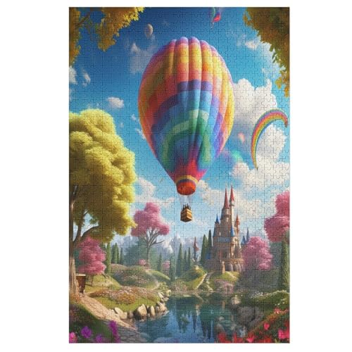 Puzzle 1000 Teile Erwachsene Heißluftballon Holzpuzzle Für Erwachsene Lernspiel Herausforderungsspielzeug 1000-teilige The Puzzles Für Erwachsene Kinder （78×53cm） von AAPZY