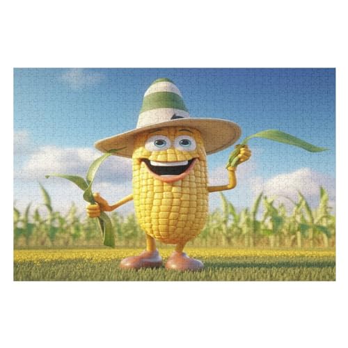 Puzzle Für Kinder, Mais -Puzzle Für Erwachsene, 1000-teiliges Holzpuzzle Für Jugendliche Und Erwachsene, Tolles （75×50cm） von AAPZY