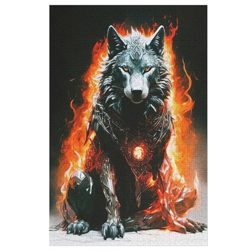 Puzzle Für Kinder, Wolf -Puzzle Für Erwachsene, 1000-teiliges Holzpuzzle Für Jugendliche Und Erwachsene, Tolles 78×53cm Puzzle Für Kinder, Wolf -Puzzle Für Erwachsene, 1000-teiliges Holzpuzzle Für Jugendliche Und Erwachsene, Tolles 78×53cm von AAPZY