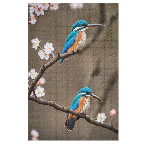 Puzzles Für Erwachsene, 1000 Teile, Fischery Bird, Kreative Holzpuzzles, Praktisches Spiel, Familiendekoration （78×53cm） von AAPZY