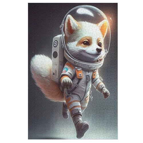 Puzzles Für Erwachsene, 1000 Teile, Fuchs, Kreative Holzpuzzles, Praktisches Spiel, Familiendekoration （78×53cm） von AAPZY