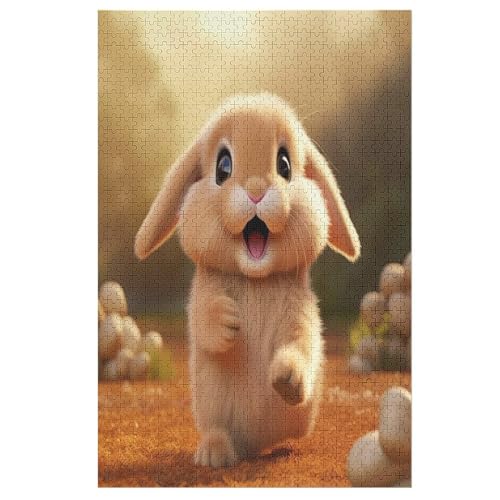 Puzzles Für Erwachsene, Kaninchen, 1000-teilige Puzzles Für Erwachsene Und Kinder Ab 12 Jahren, Holzpuzzles Für Die Heimdekoration, （78×53cm） von AAPZY