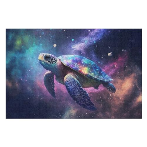 Puzzles Für Erwachsene, Meer Schildkröte, 1000-teilige Puzzles Für Erwachsene Und Kinder Ab 12 Jahren, Holzpuzzles Für Die Heimdekoration, （75×50cm） von AAPZY