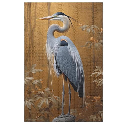 Puzzles Für Erwachsene, Puzzle Kranich, 1000 Teile, Puzzle Aus Holz Für Erwachsene Und Kinder Ab 12 Jahren, Lernspielzeug （78×53cm） von AAPZY