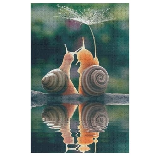 Puzzles Für Erwachsene, Puzzle Schnecken, 1000 Teile, Puzzle Aus Holz Für Erwachsene Und Kinder Ab 12 Jahren, Lernspielzeug （78×53cm） von AAPZY