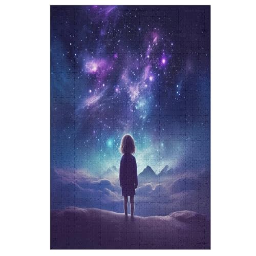 Puzzles Für Erwachsene, Puzzle Sternenhimmel Himmel, 1000 Teile, Puzzle Aus Holz Für Erwachsene Und Kinder Ab 12 Jahren, Lernspielzeug （78×53cm） von AAPZY
