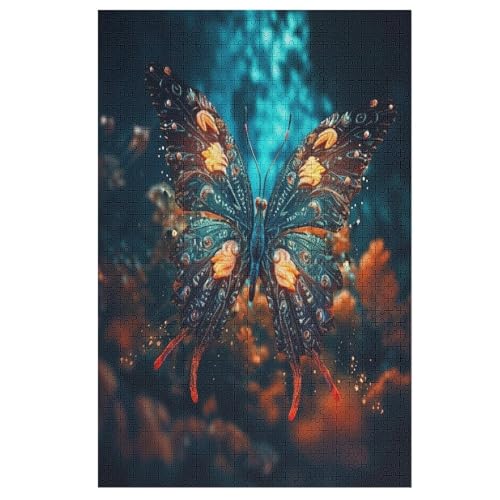 Puzzles Für Erwachsene, Schmetterling Puzzle, 1000 Teile, Kreatives Puzzle, Geistiges Spielzeug, Kinder, Montagespiele （78×53cm） von AAPZY