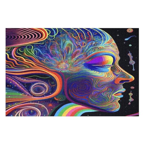 Puzzles Für Erwachsene 1000 Teiliges bunt Puzzles Für Erwachsene Holzbrettpuzzles Denksportaufgaben Für Erwachsene （75×50cm） von AAPZY